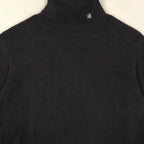 Lauren Ralph Lauren Ribbed Cotton Turtleneck Sweater – Black