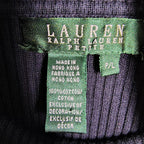 Lauren Ralph Lauren Ribbed Cotton Turtleneck Sweater – Black