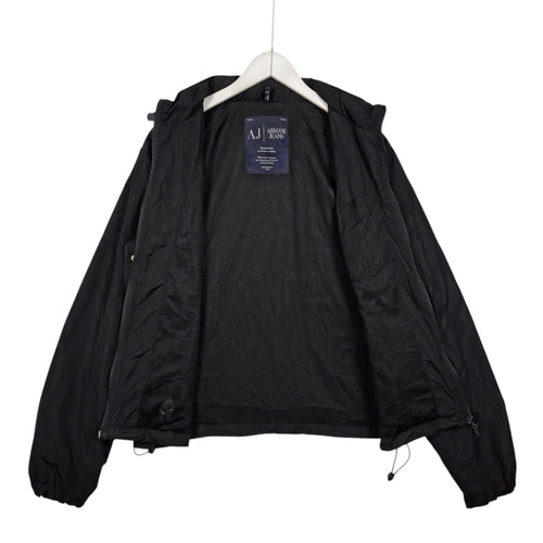 Armani Jeans Black Full-Zip Windbreaker Jacket – Men’s Large / EU 52