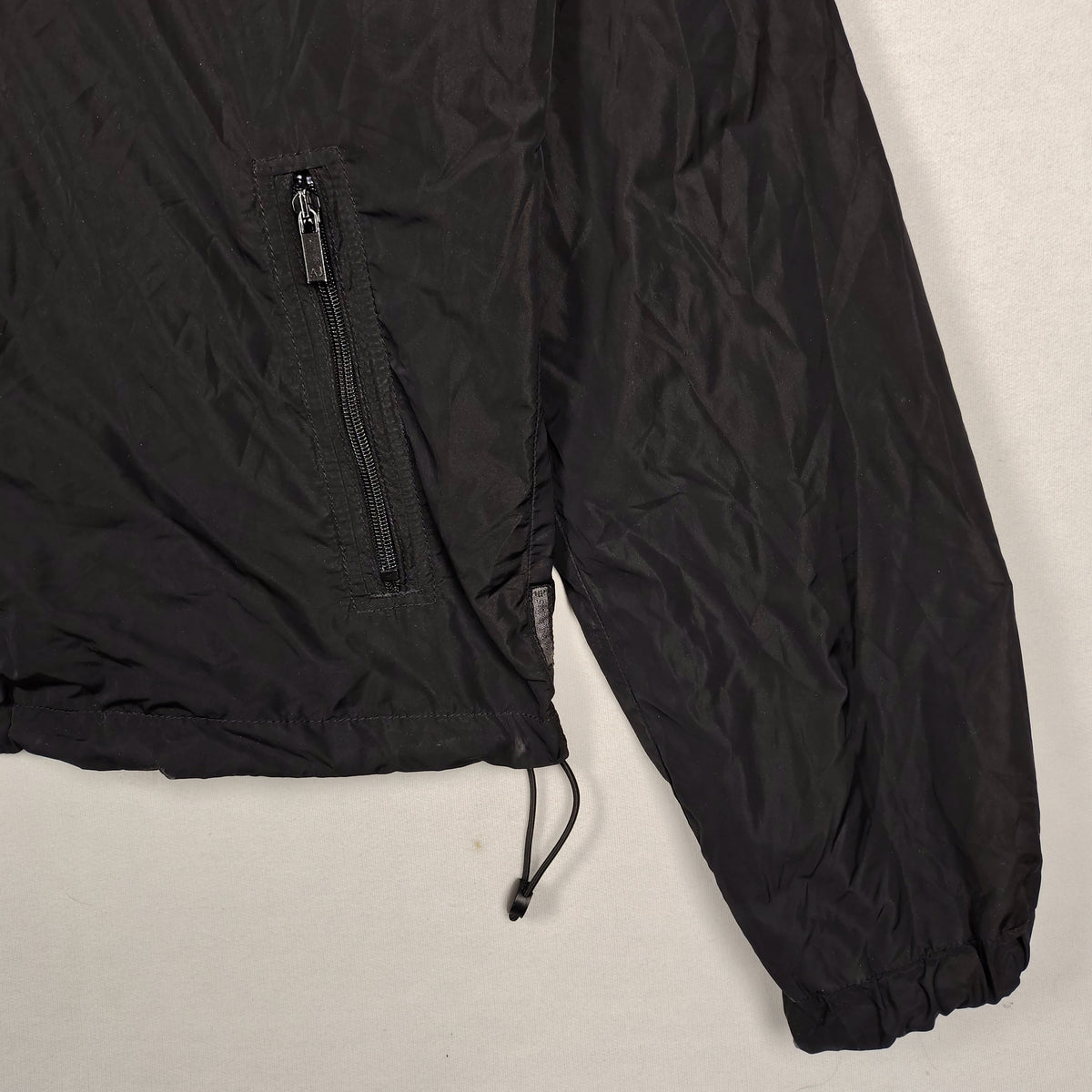 Armani Jeans Black Full-Zip Windbreaker Jacket – Men’s Large / EU 52
