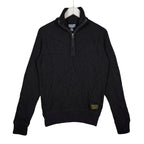 Polo Jeans Company Ralph Lauren Ribbed Quarter-Zip Sweater – Black