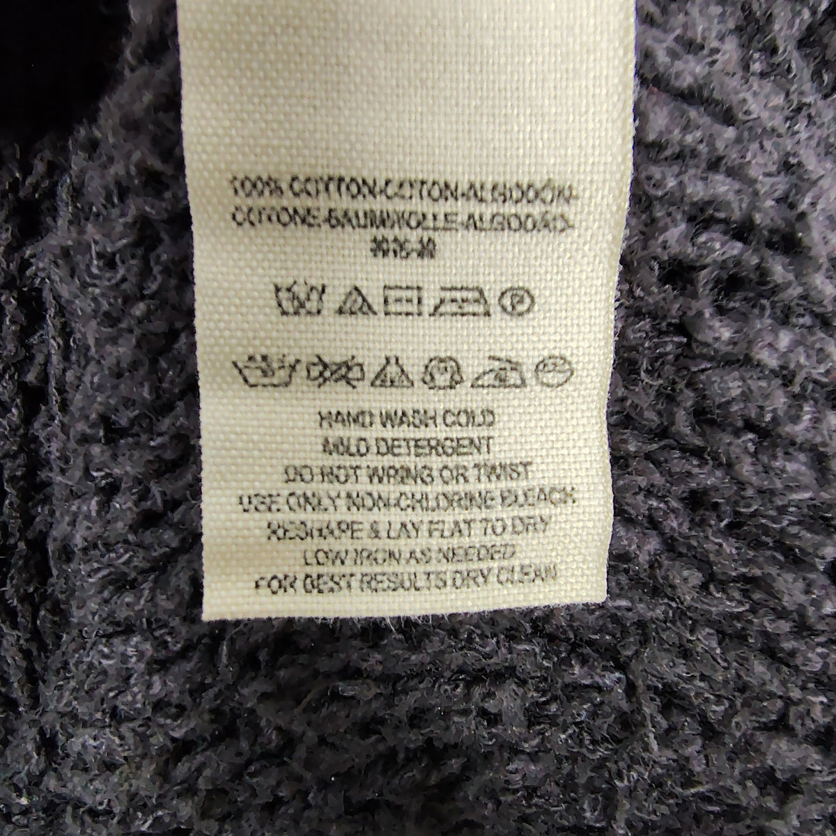 Free People Cable Knit V-Neck Sweater – Charcoal Gray