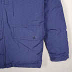 Adidas Originals Navy Hooded Parka with Fur Trim – Small