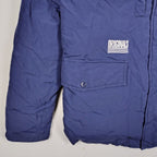Adidas Originals Navy Hooded Parka with Fur Trim – Small