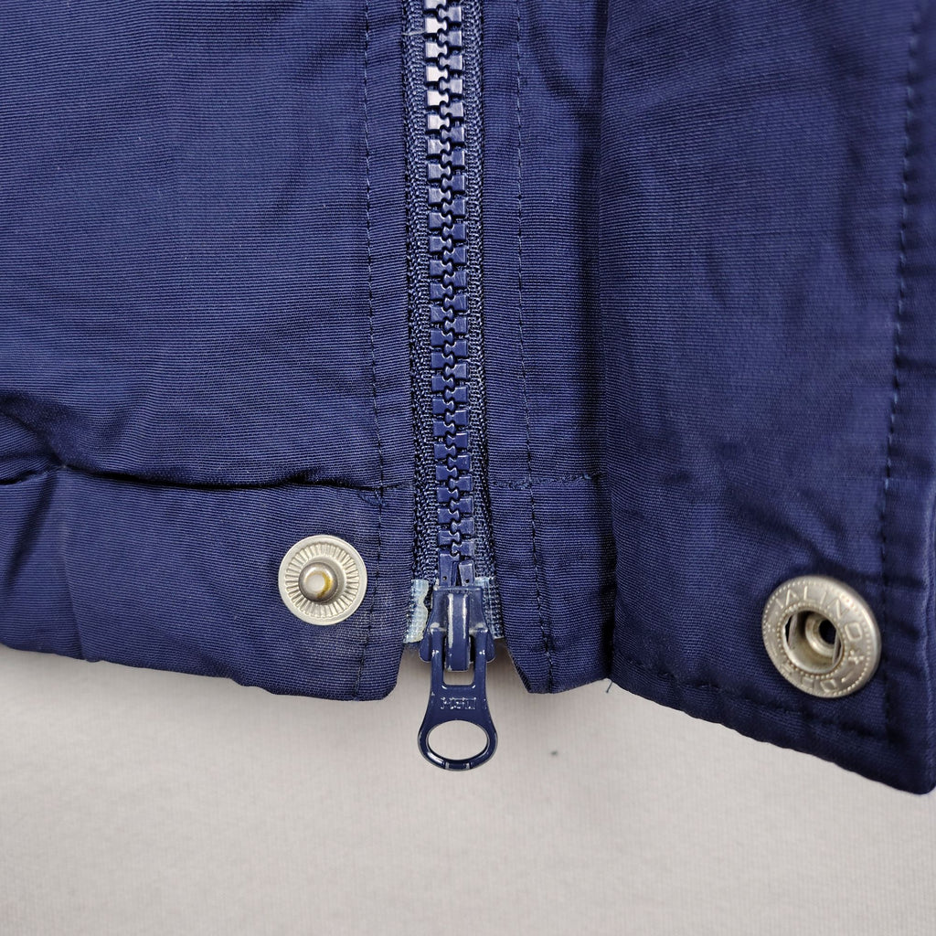 Adidas Originals Navy Hooded Parka with Fur Trim – Small