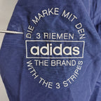 Adidas Originals Navy Hooded Parka with Fur Trim – Small