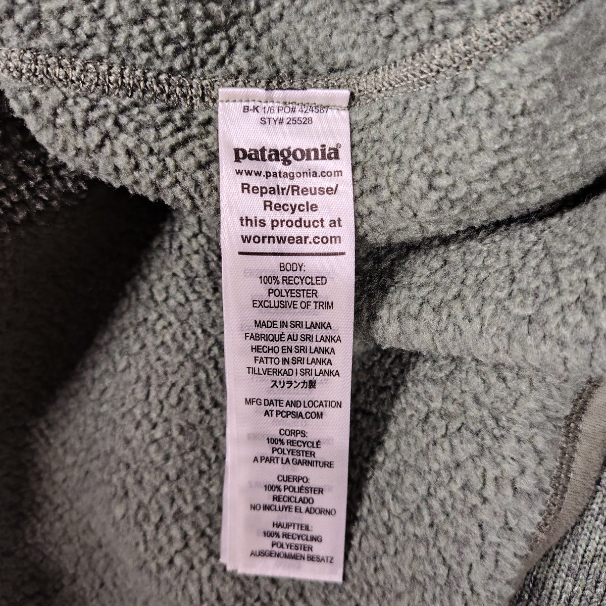 Patagonia Better Sweater Full-Zip Fleece Jacket – Olive Green