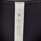 Lululemon Striped Half-Zip Pullover – Black & Gray