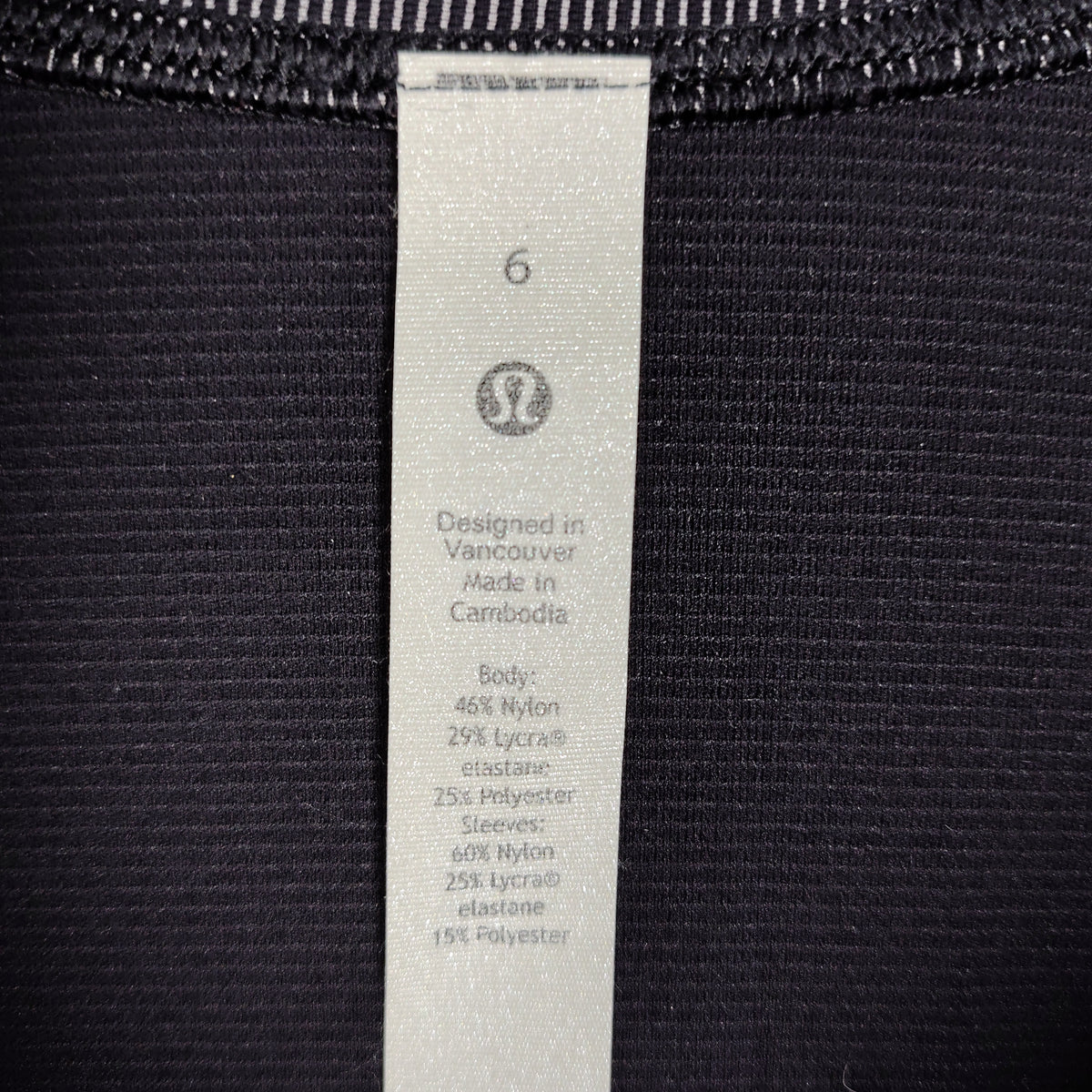Lululemon Striped Half-Zip Pullover – Black & Gray