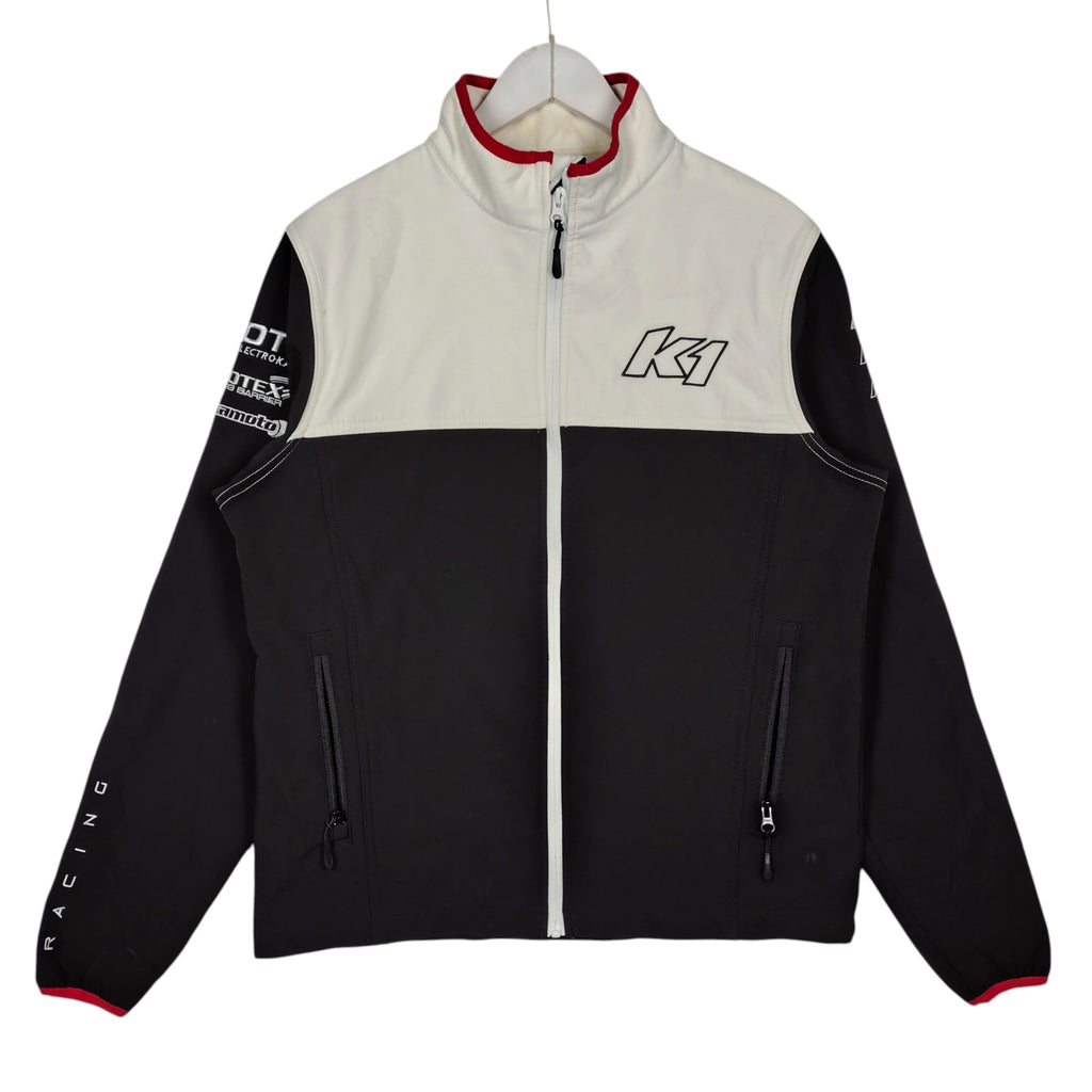 K1 Speed Racing Black & White Softshell Jacket – Men’s Medium