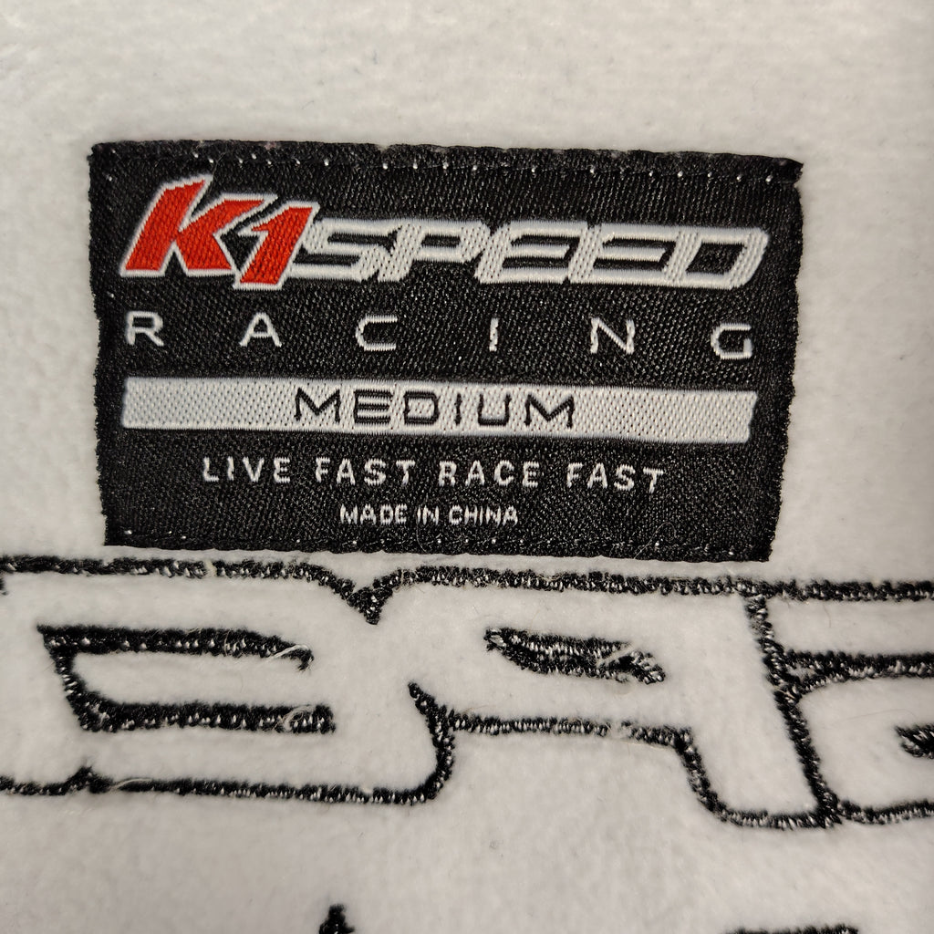 K1 Speed Racing Black & White Softshell Jacket – Men’s Medium