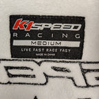 K1 Speed Racing Black & White Softshell Jacket – Men’s Medium