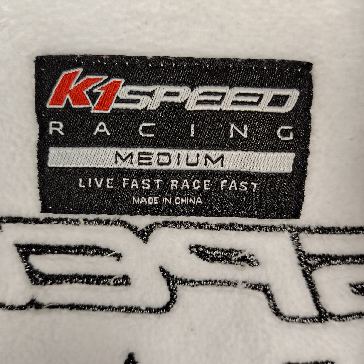 K1 Speed Racing Black & White Softshell Jacket – Men’s Medium