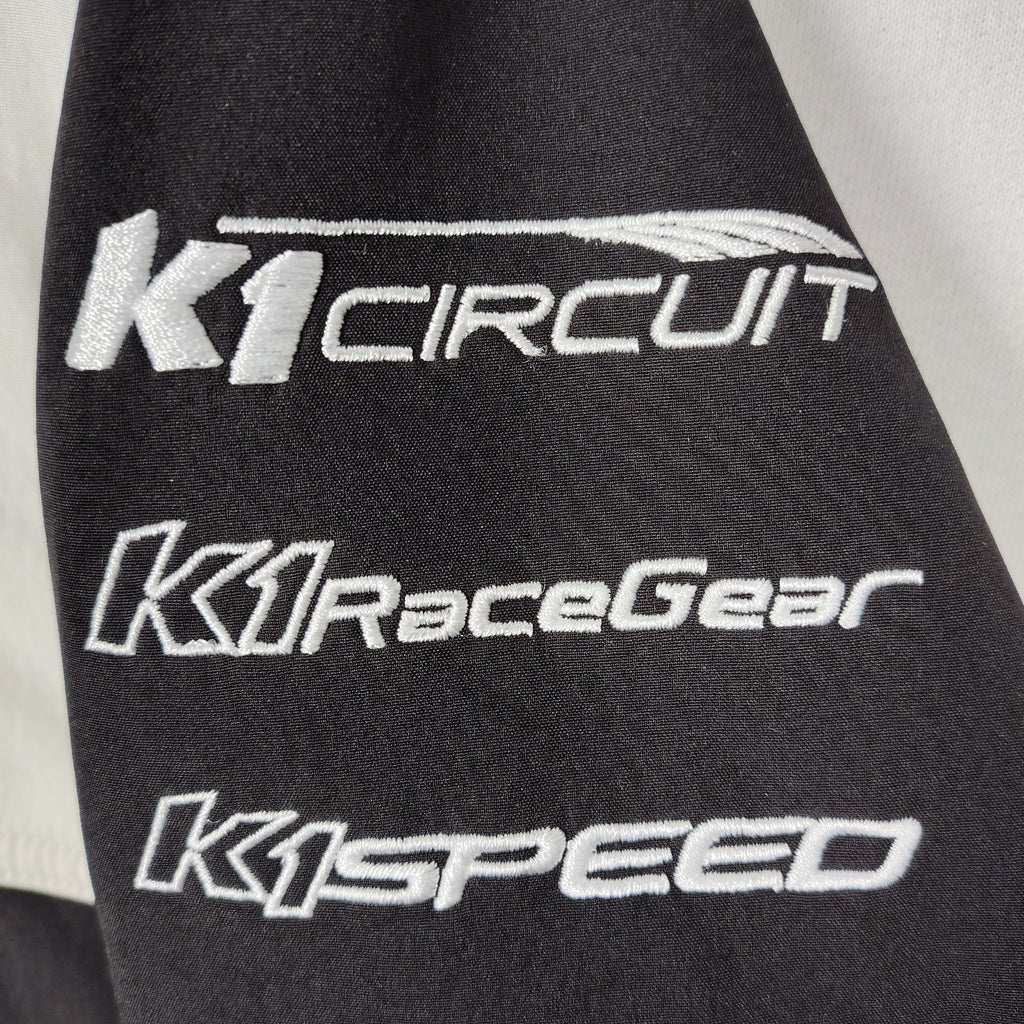 K1 Speed Racing Black & White Softshell Jacket – Men’s Medium