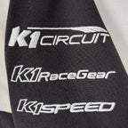 K1 Speed Racing Black & White Softshell Jacket – Men’s Medium