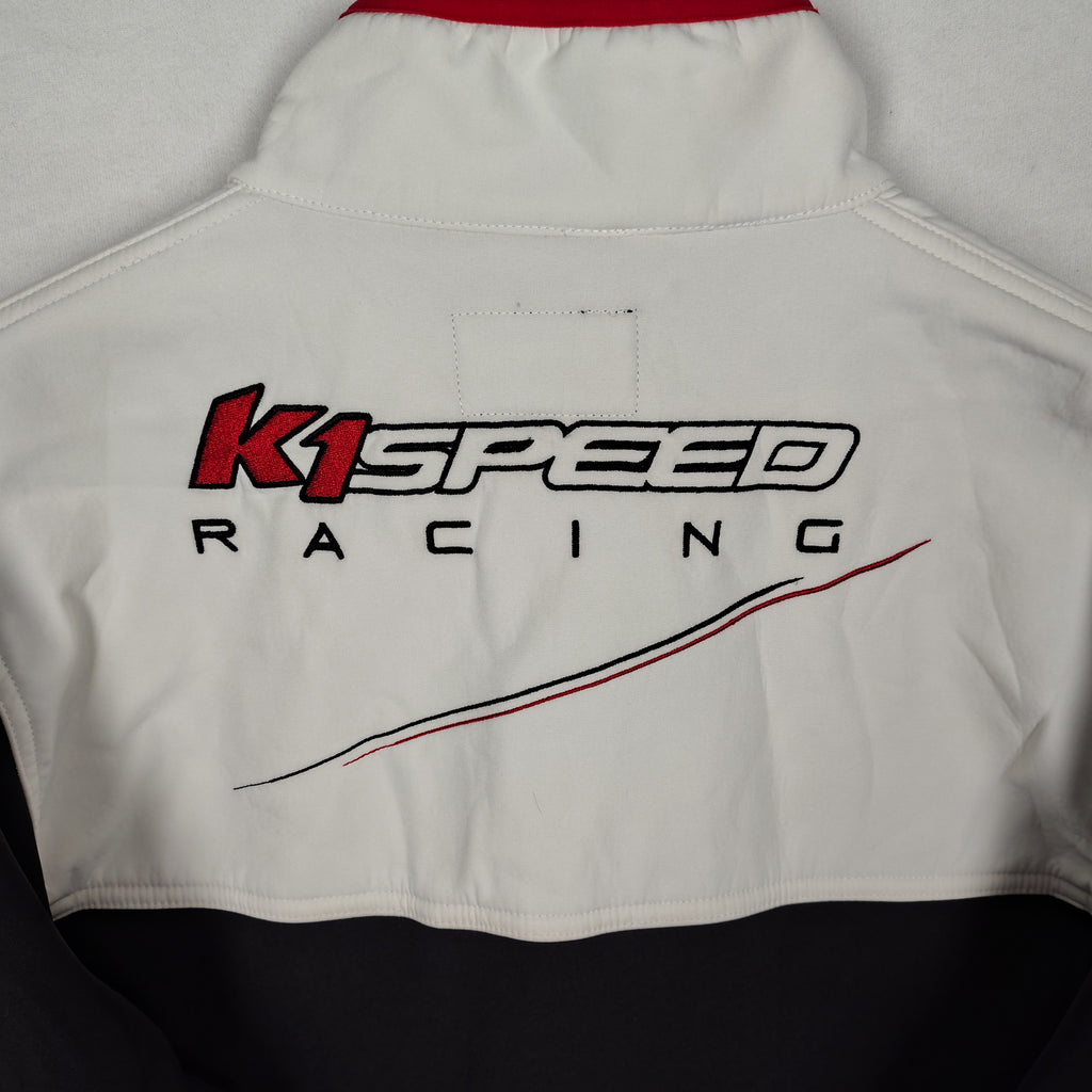 K1 Speed Racing Black & White Softshell Jacket – Men’s Medium