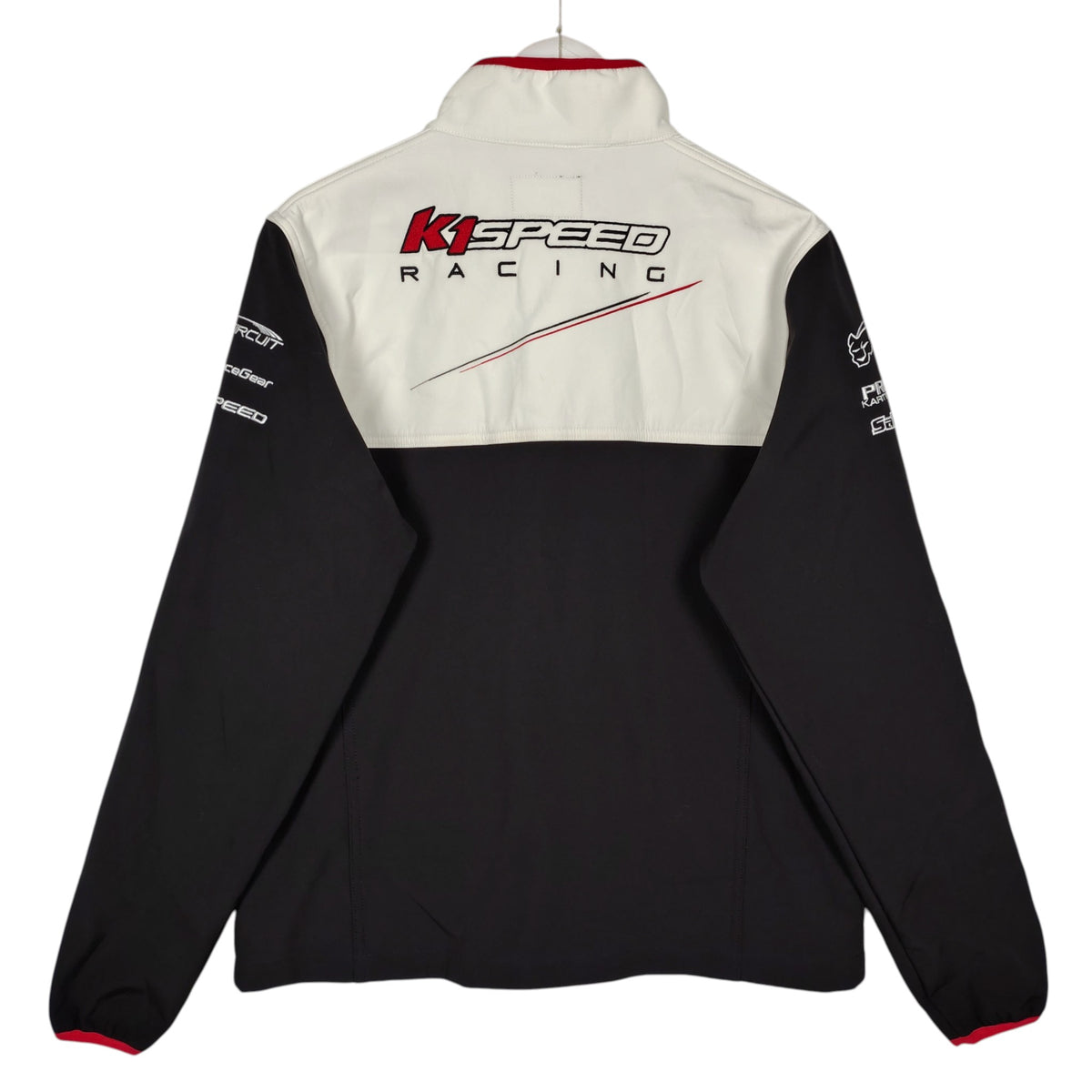 K1 Speed Racing Black & White Softshell Jacket – Men’s Medium