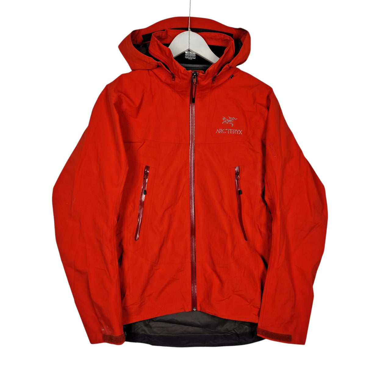 Arc’teryx Red GORE-TEX Hooded Shell Jacket – Men’s XS