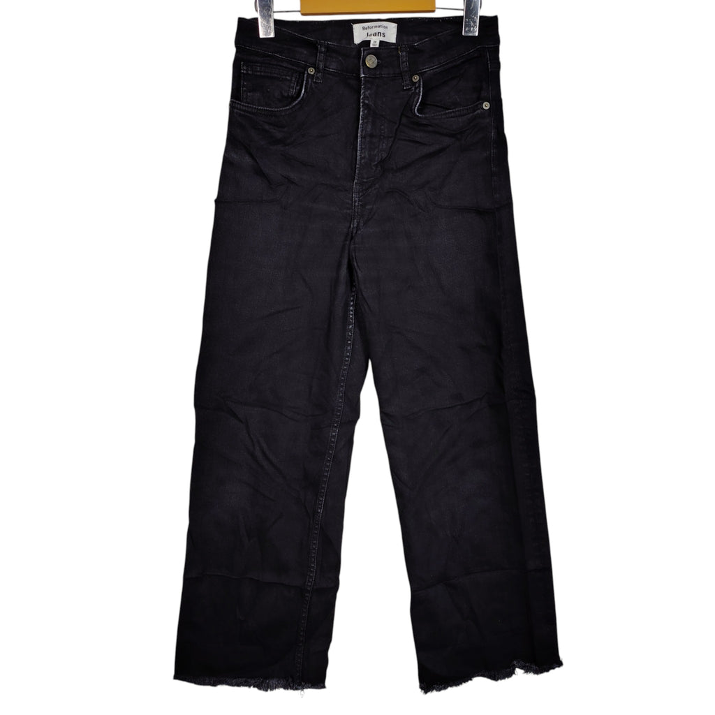 Reformation Black High-Rise Jeans – Size 28