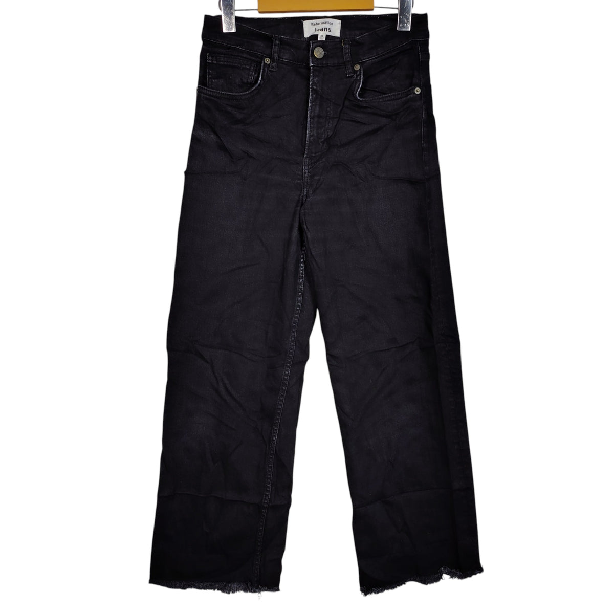 Reformation Black High-Rise Jeans – Size 28