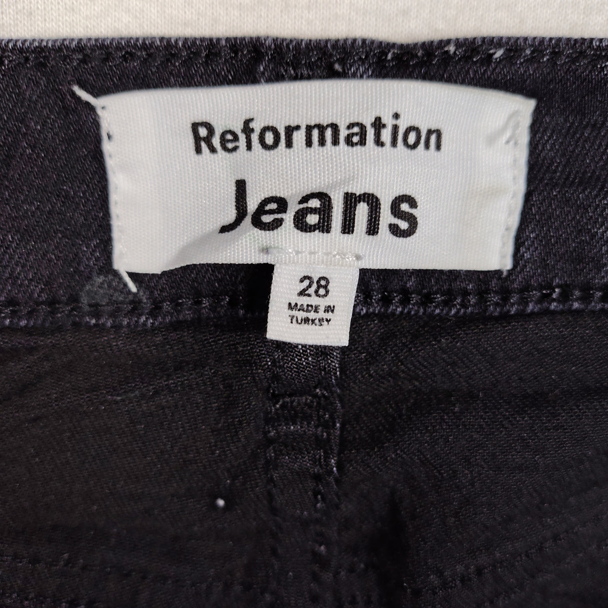 Reformation Black High-Rise Jeans – Size 28