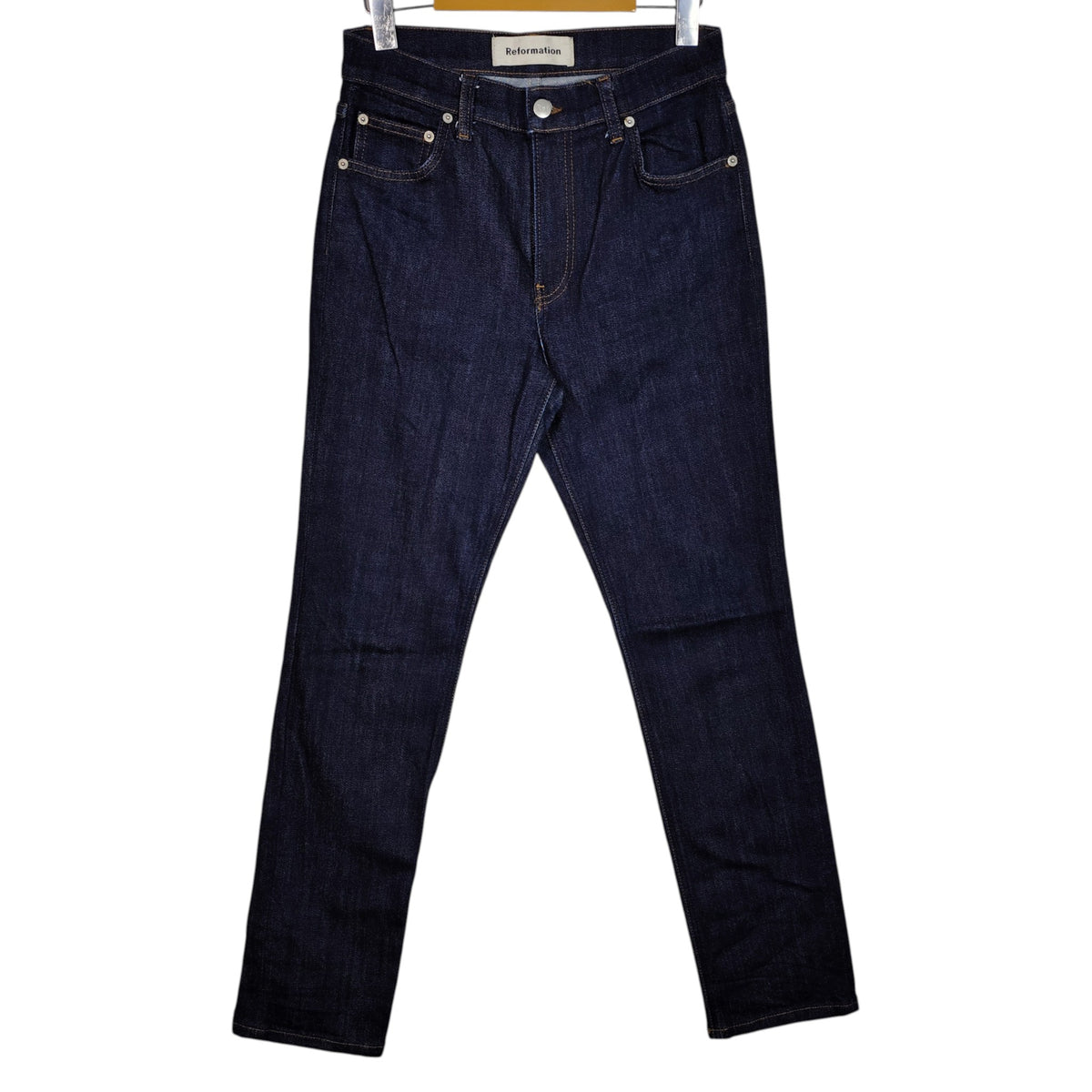 Reformation Petite Hepburn High Skinny Jeans – Hayes Dark Indigo