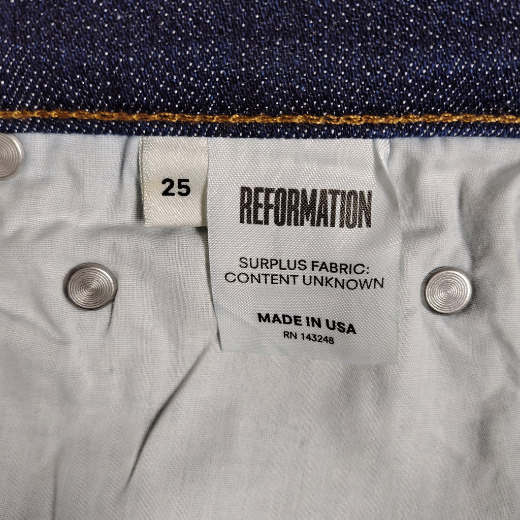 Reformation Petite Hepburn High Skinny Jeans – Hayes Dark Indigo