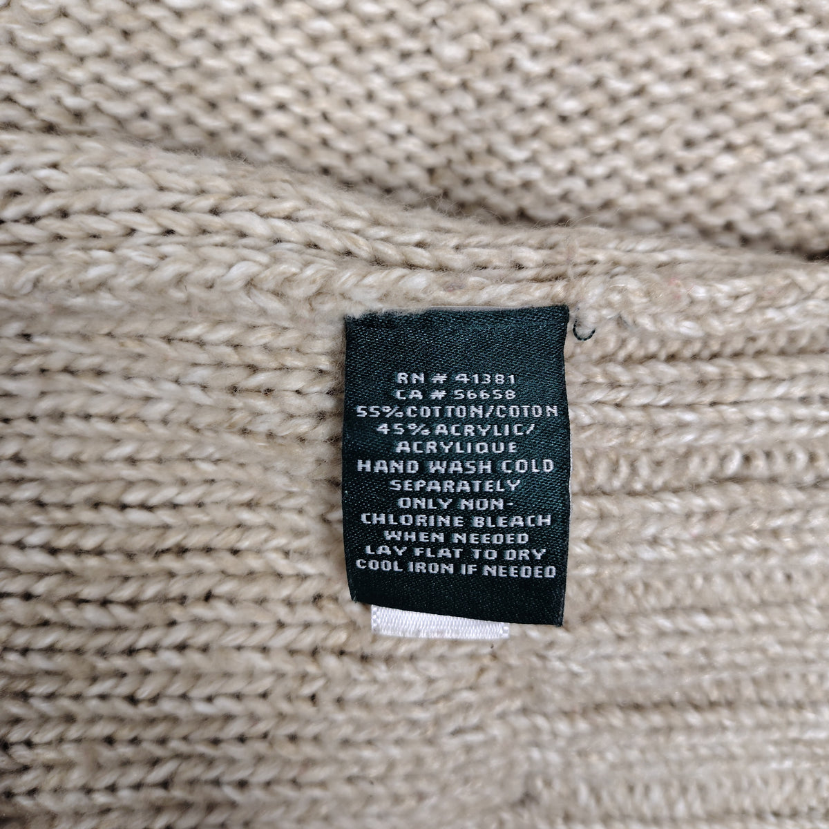 Lauren Ralph Lauren Oatmeal Scoop Neck Knit Sweater – Women’s XL