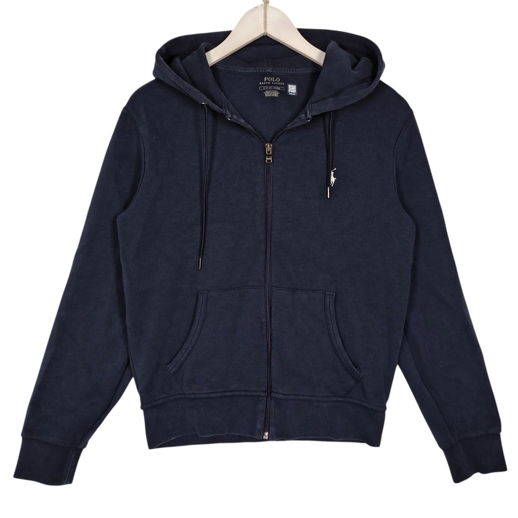 Polo Ralph Lauren Navy Full-Zip Pony Logo Hoodie – Men’s Small