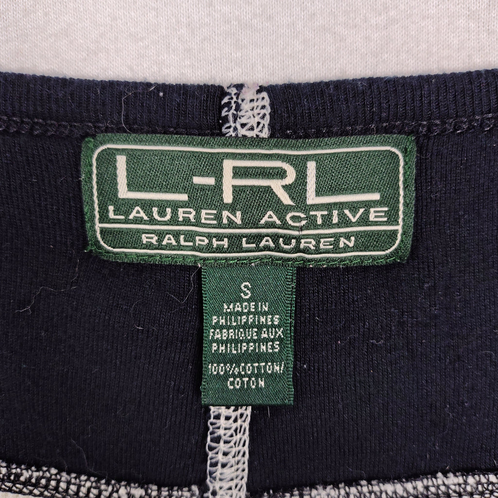 Lauren Ralph Lauren Active Waffle Knit Colorblock Top Women’s Small