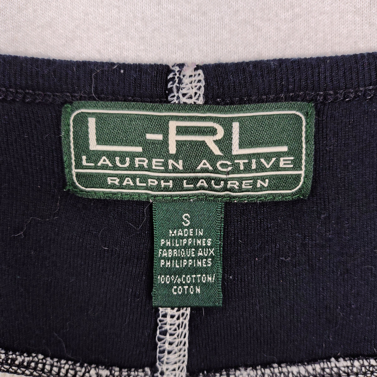 Lauren Ralph Lauren Active Waffle Knit Colorblock Top Women’s Small