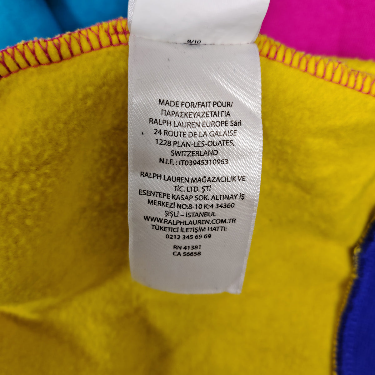 Polo Ralph Lauren Colorblock Pullover Hoodie – Multicolor