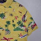 Polo Ralph Lauren Aloha Bear Hawaiian Print Polo Shirt Men’s Medium