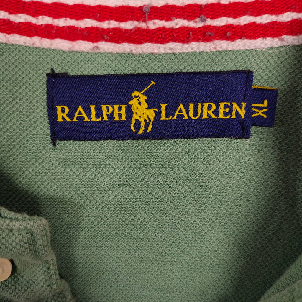 Ralph Lauren NZL Big Pony Polo Shirt – Sage Green & Navy