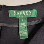Lauren Ralph Lauren Sleeveless V-Neck Sheath Dress – Black