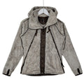 KÜHL Flight Hooded Fleece Jacket Women’s XS Gray Brown Full Zip