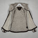 KÜHL Flight Hooded Fleece Jacket Women’s XS Gray Brown Full Zip