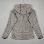 KÜHL Flight Hooded Fleece Jacket Women’s XS Gray Brown Full Zip
