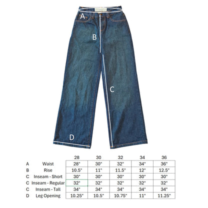 Levi's Reworked Men's Medium Blue Wide Leg Jeans