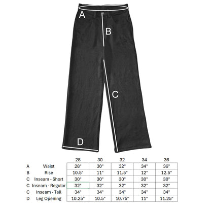 Black Sponge Fleece Wide Leg Pants