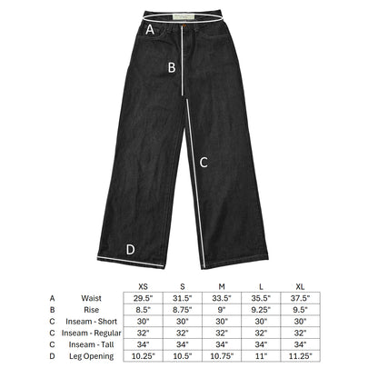 Levi's Reworked Women's Black Wide Leg Jeans