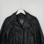 Vintage Just Leather San Jose CAL Leather Biker Jacket