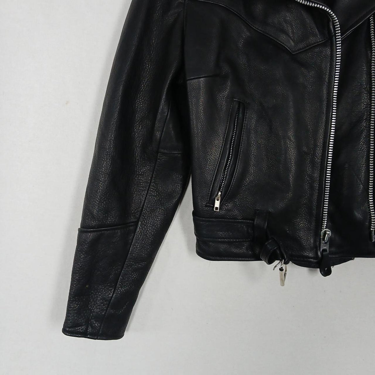 Vintage Just Leather San Jose CAL Leather Biker Jacket
