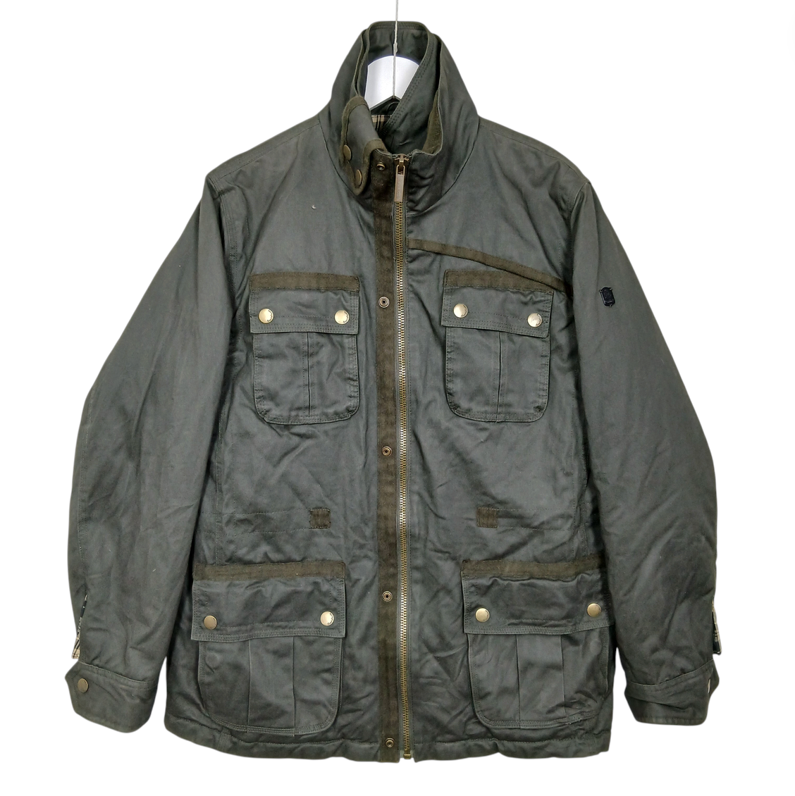 English Laundry Plaid-Lined Field Jacket