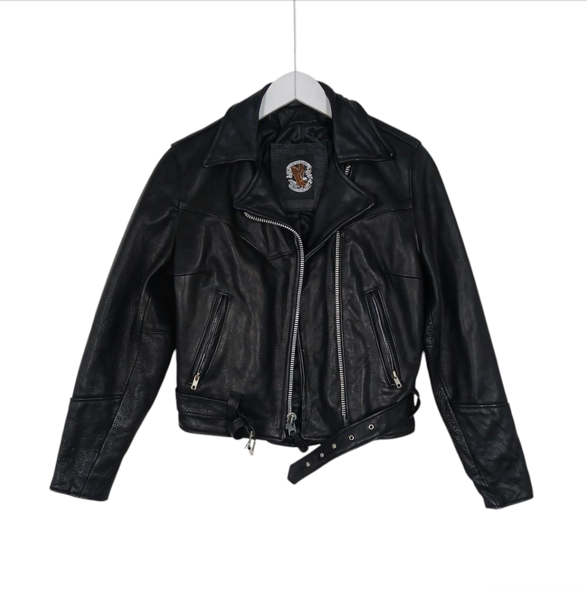 Vintage Just Leather San Jose CAL Leather Biker Jacket