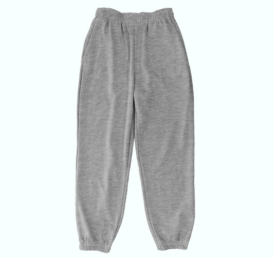 Heather Gray Sponge Fleece Jogger Sweatpants