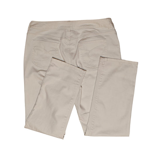 Cream Platinum Denim Slim Leg Jeans