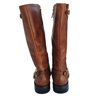 Brown Leather Riding Boots