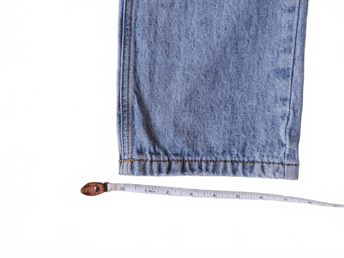 Straight Leg Light Wash Crossover Jeans Size 6