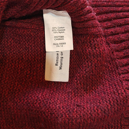 Burgundy Colorblock Sweater
